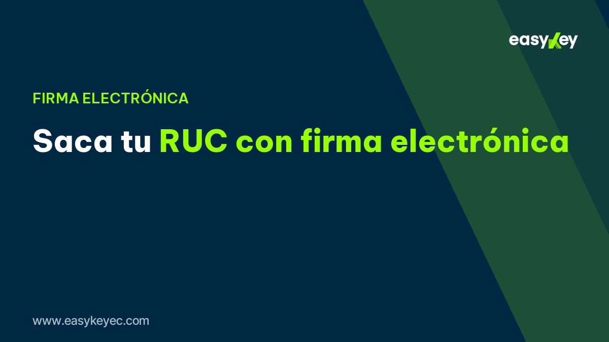 obtener el RUC con firma electrónica