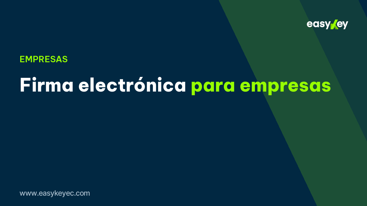 firma electrónica para empresas